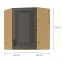 Skrinka do kuchyne STILO GRAFIT/ARTISAN 60X60 GN-72 2F (45°),2
