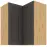 Skrinka do kuchyne STILO GRAFIT/ARTISAN 60X60 GN-72 2F (90°)