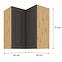 Skrinka do kuchyne STILO GRAFIT/ARTISAN 60X60 GN-72 2F (90°),2