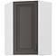 Skrinka do kuchyne STILO GRAFIT/biely 60X60 GN-90 1F (45°)