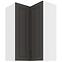 Skrinka do kuchyne STILO GRAFIT/biely 60X60 GN-90 2F (90°)