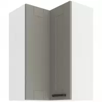 Skrinka do kuchyne LUNA CLAYGREY/biely 60X60 GN-90 2F (90°)