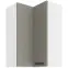 Skrinka do kuchyne LUNA CLAYGREY/biely 60X60 GN-90 2F (90°)