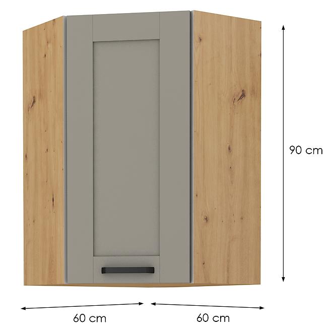 Skrinka do kuchyne LUNA CLAYGREY/ARTISAN 60X60 GN-90 1F (45°),2