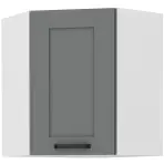 Skrinka do kuchyne LUNA DUSTGREY/biely 60X60 GN-72 2F (45°)