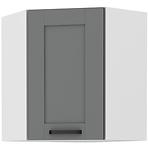 Skrinka do kuchyne LUNA DUSTGREY/biely 60X60 GN-72 2F (45°)