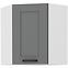 Skrinka do kuchyne LUNA DUSTGREY/biely 60X60 GN-72 2F (45°)