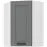 Skrinka do kuchyne LUNA DUSTGREY/biely 60X60 GN-90 1F (45°)