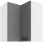 Skrinka do kuchyne LUNA DUSTGREY/biely 60X60 GN-72 2F (90°)