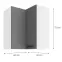 Skrinka do kuchyne LUNA DUSTGREY/biely 60X60 GN-72 2F (90°),2