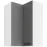 Skrinka do kuchyne LUNA DUSTGREY/biely 60X60 GN-90 2F (90°)