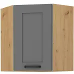 Skrinka do kuchyne LUNA DUSTGREY/ARTISAN 60X60 GN-72 2F (45°)