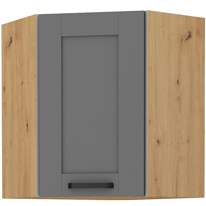 Skrinka do kuchyne LUNA DUSTGREY/ARTISAN 60X60 GN-72 2F (45°)