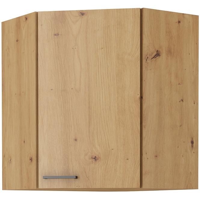 Skrinka do kuchyne MODENA čierna/dub ARTISAN 60X60 GN-72 2F (45°)