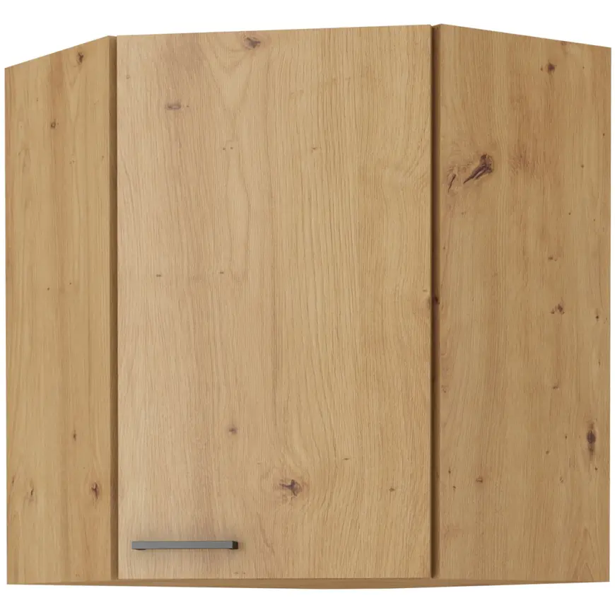 Skrinka do kuchyne MODENA čierna/dub ARTISAN 60X60 GN-72 2F (45°)