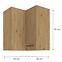 Skrinka do kuchyne MODENA čierna/dub ARTISAN 60X60 GN-72 2F (90°),2