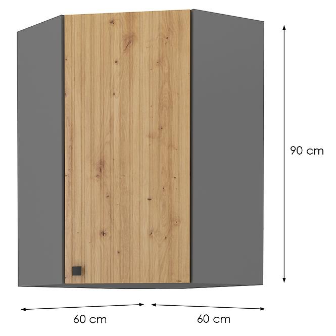 Skrinka do kuchyne AVA ARTISAN/ANTRACIT 60X60 GN-90 1F (45°)