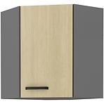 Skrinka do kuchyne SCANDI HERRINGBONE/ANTRACIT 60X60 GN-72 2F (45°)
