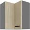 Skrinka do kuchyne SCANDI HERRINGBONE/ANTRACIT 60X60 GN-72 2F (90°)