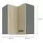 Skrinka do kuchyne SCANDI HERRINGBONE/ANTRACIT 60X60 GN-72 2F (90°),2