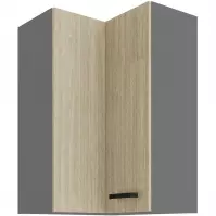 Skrinka do kuchyne SCANDI HERRINGBONE/ANTRACIT 60X60 GN-90 2F (90°)