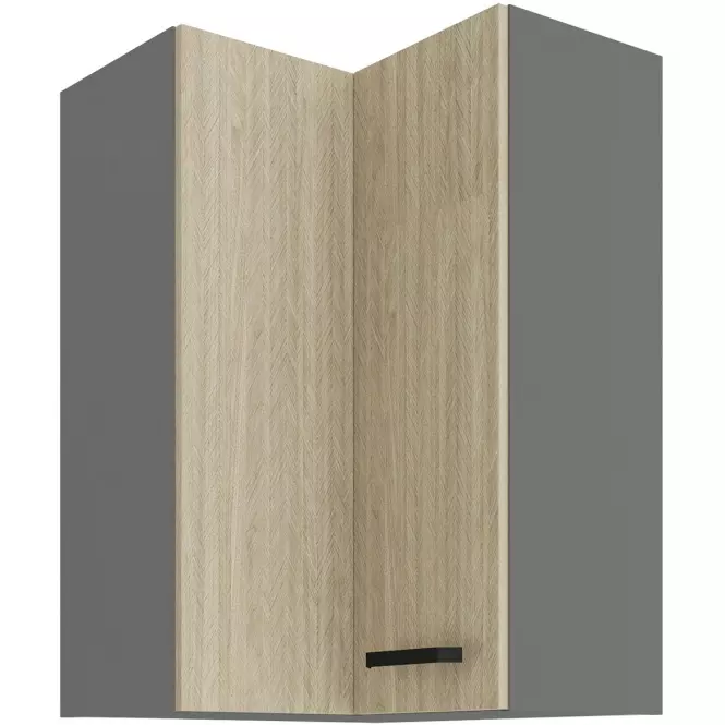 Skrinka do kuchyne SCANDI HERRINGBONE/ANTRACIT 60X60 GN-90 2F (90°)