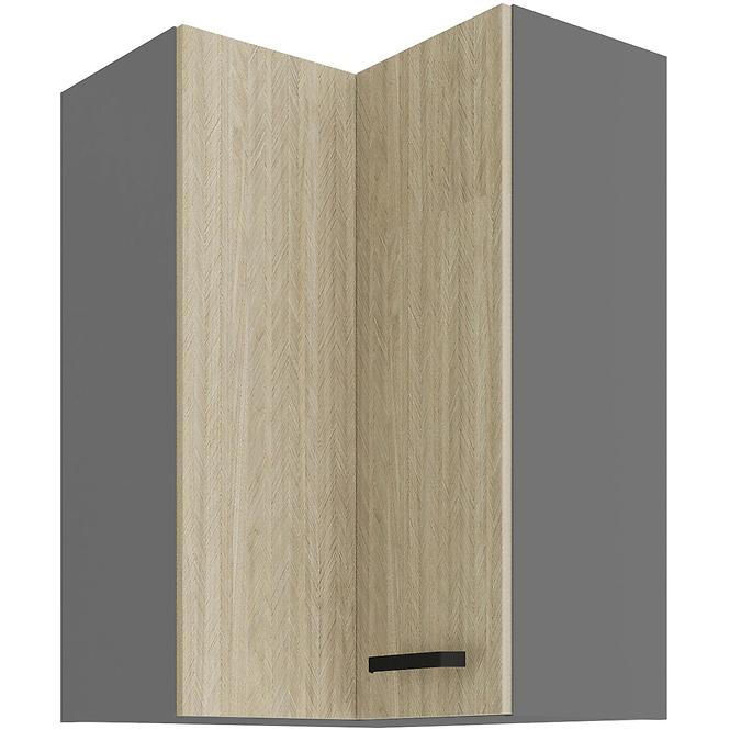 Skrinka do kuchyne SCANDI HERRINGBONE/ANTRACIT 60X60 GN-90 2F (90°)