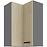 Skrinka do kuchyne SCANDI HERRINGBONE/ANTRACIT 60X60 GN-90 2F (90°)