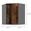 Skrinka do kuchyne TESSA OLDSTYLE WOOD 60X60 GN-72 2F (45°),2