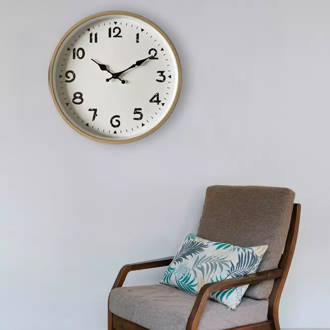 Hnedé hodiny 35cm,2