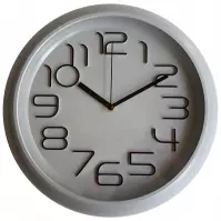 Šedé hodiny 30cm