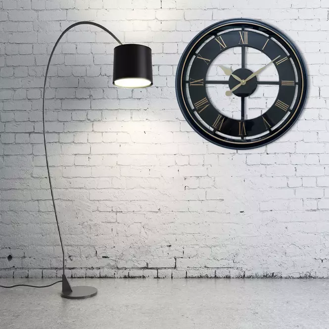 Rímske hodiny čierne 50cm,2