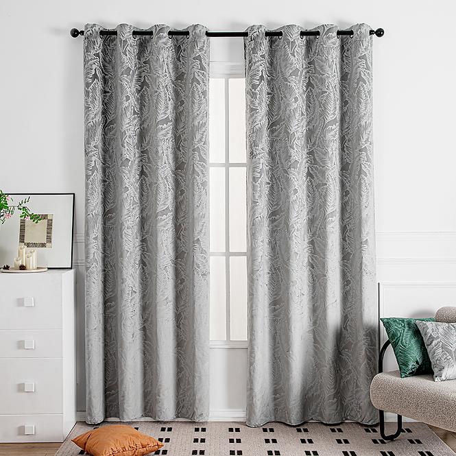 Závesový materiál Velvet GY2316/270G/M2/51 strieborná 280 cm. Tovar na mieru