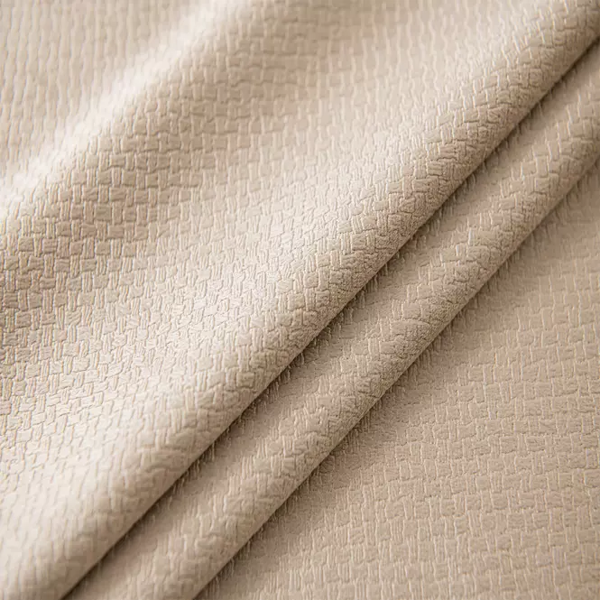 Závesový materiál Velvet GY2329/240G/M2/2/1 svetlobéžová 150 cm. Tovar na mieru