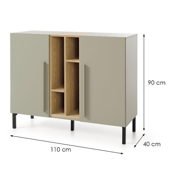 Komoda Sergio SE7 2D Eukalyptus/Dub Baltic,2