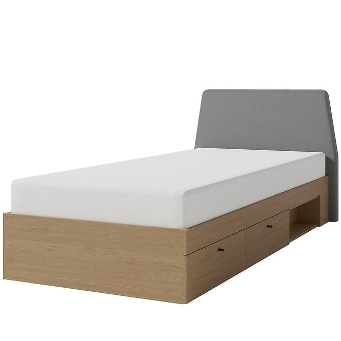 Posteľ Alessio AE12  90 Dub Baltic
