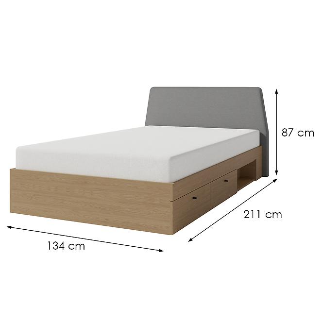 Posteľ Alessio AE13  120 Dub Baltic,2