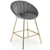 Barová Stolička H112 popol/zlatá