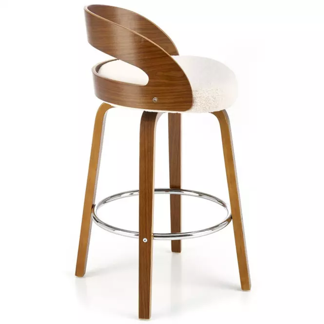 Barová Stolička H110 krém/orech