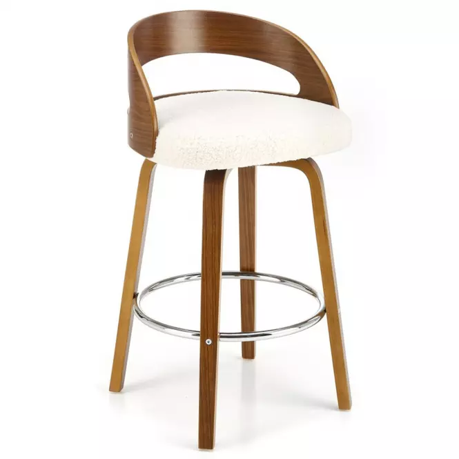 Barová Stolička H110 krém/orech