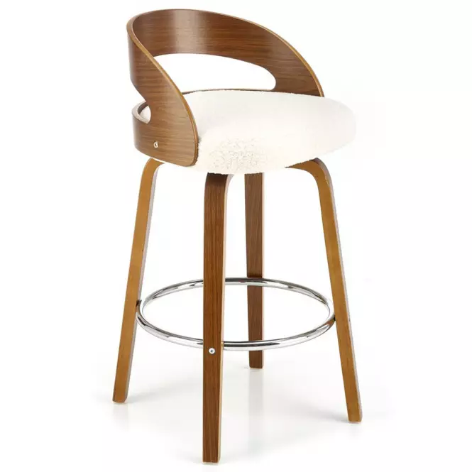 Barová Stolička H110 krém/orech