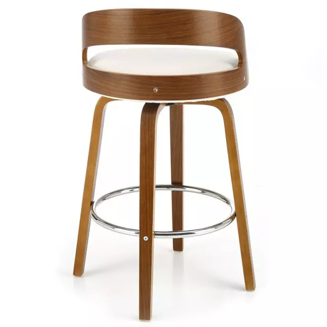 Barová Stolička H110 krém/orech