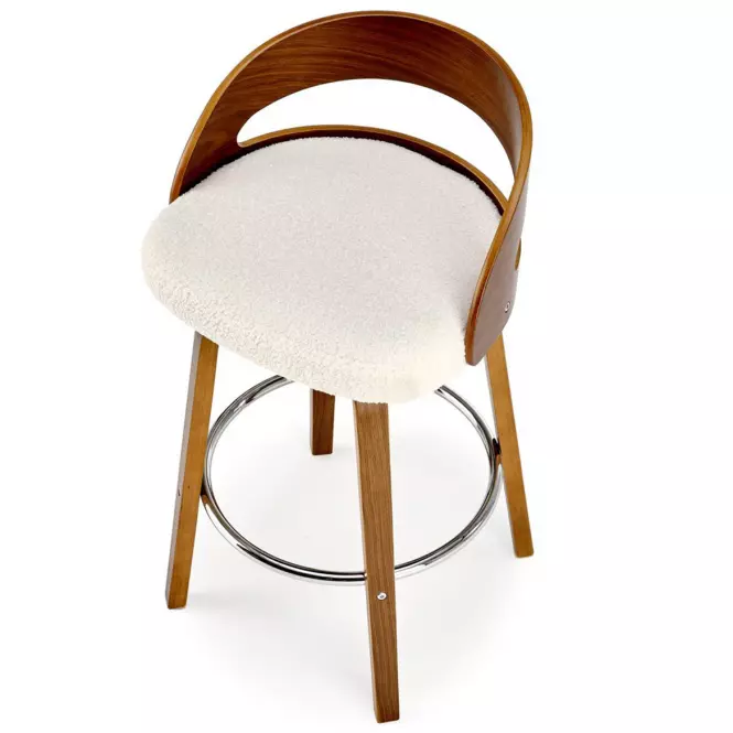 Barová Stolička H110 krém/orech