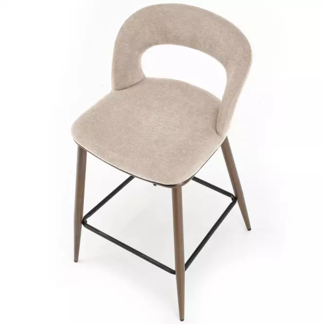 Barová Stolička H114 béžová/orech