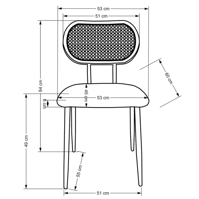 Stolička K503 sivá,2
