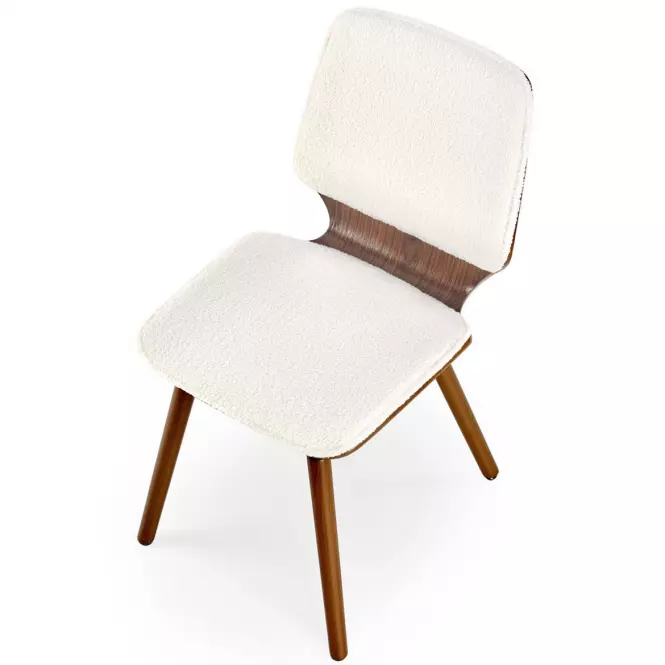 Stolička K511 krém/orech