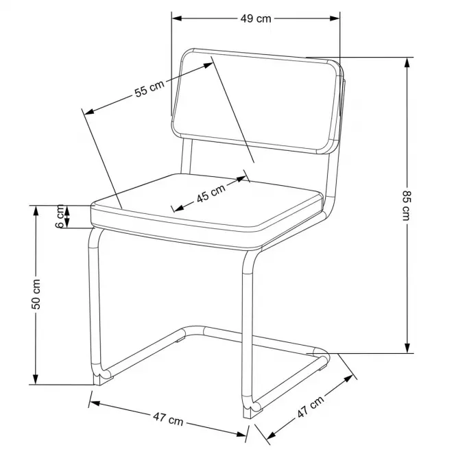 Stolička K510 tmavý zelená