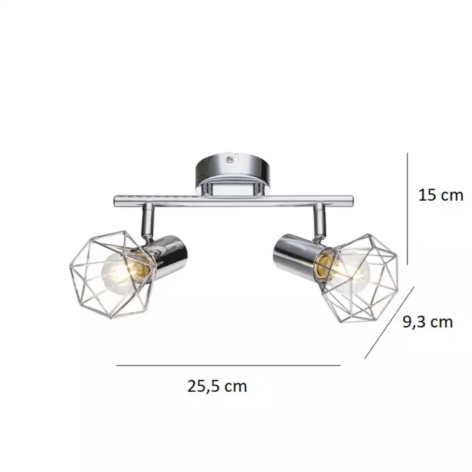 Luster 54802-2 LS2 Chrómový drôt