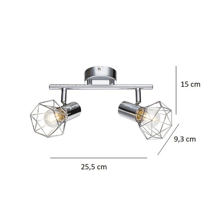 Luster 54802-2 LS2 Chrómový drôt 