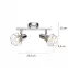 Luster 54802-2 LS2 Chrómový drôt,3